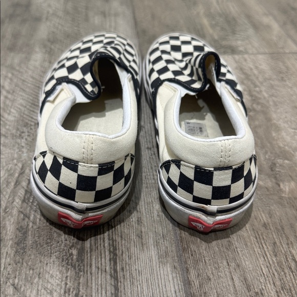 Vans Black and White Checkerboard Slip-Ons - Picture 3 of 8